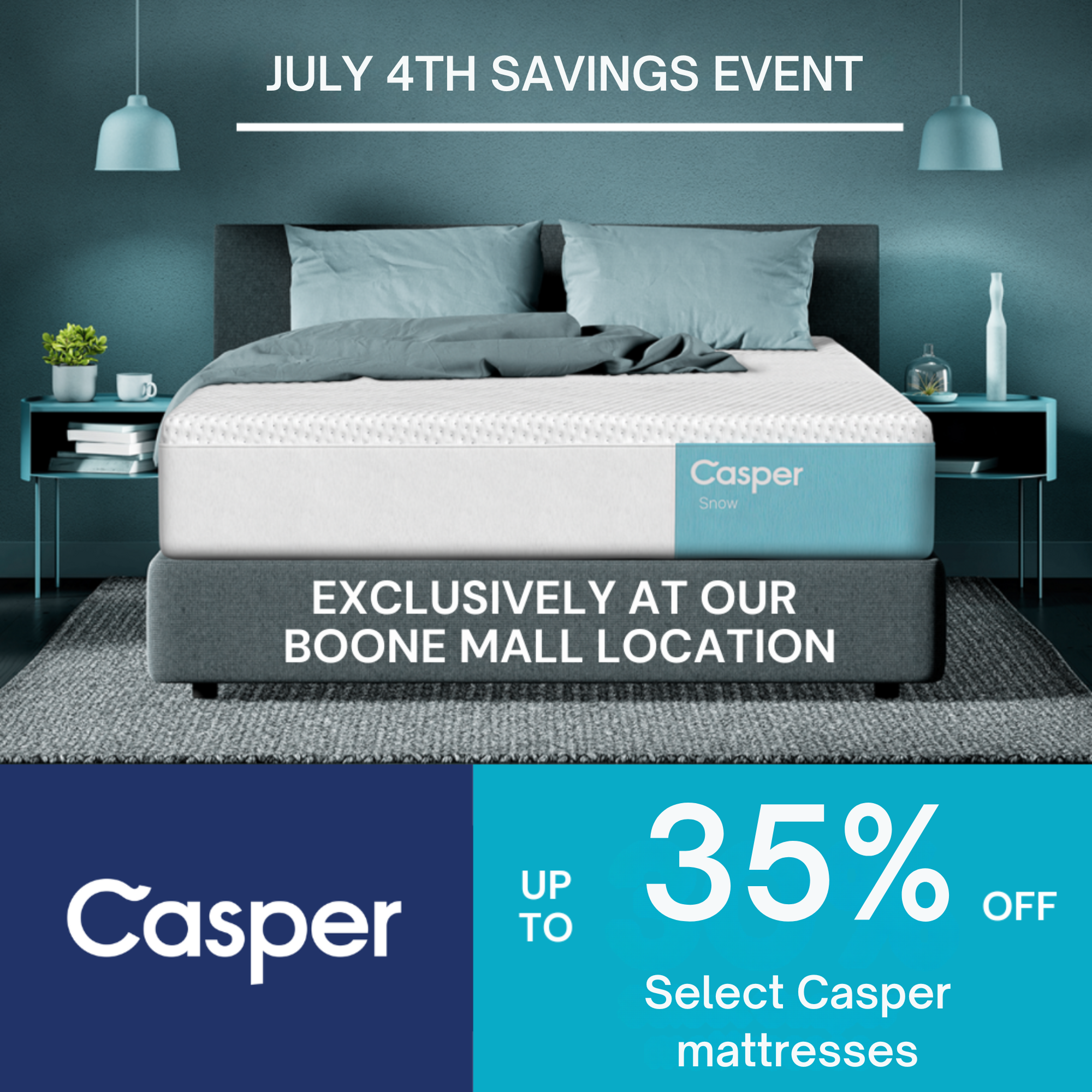 July 4th Casper Mattress Sale in Boone, NC