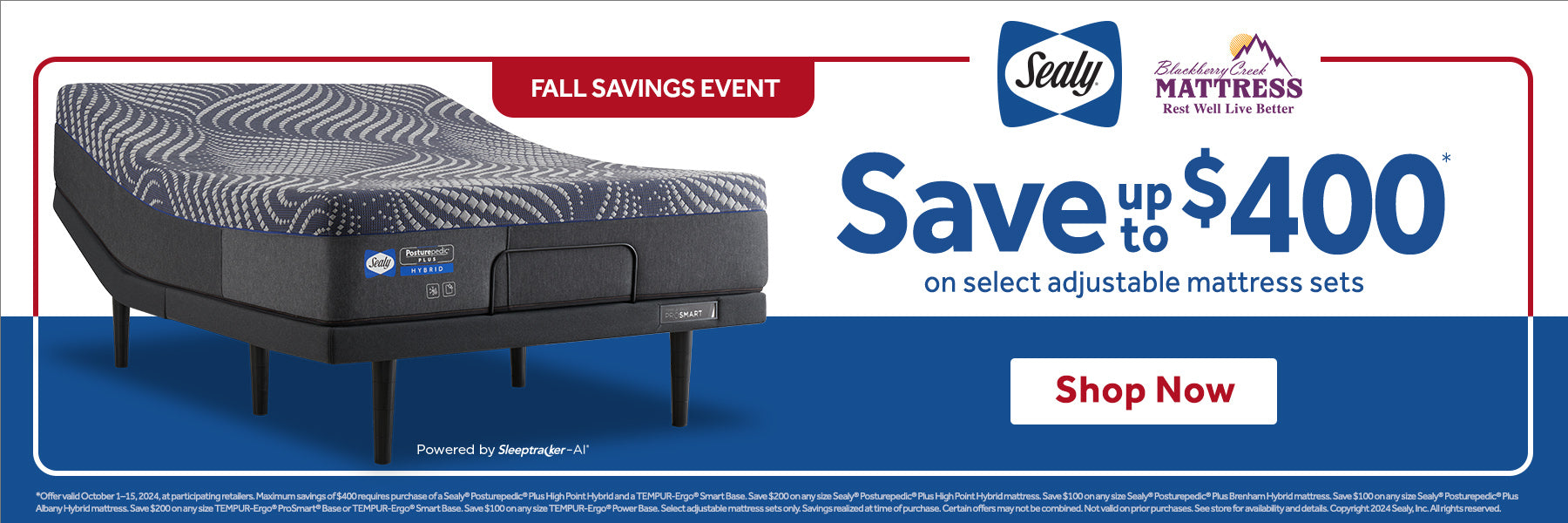 Sealy Mattress Fall Savings Event