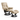 Stressless Mayfair Recliner & Ottoman by Stressless Classic Large