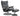 Stressless Wing Recliner & Ottoman by Stressless Power Large